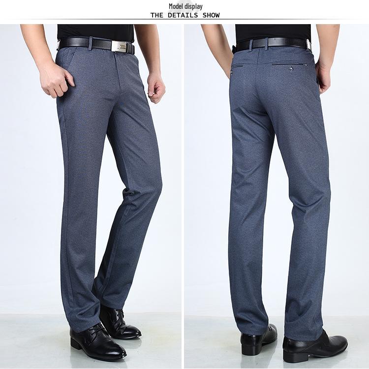 Men's Autumn Slim Fit Korean Style Black Business Casual Trousers