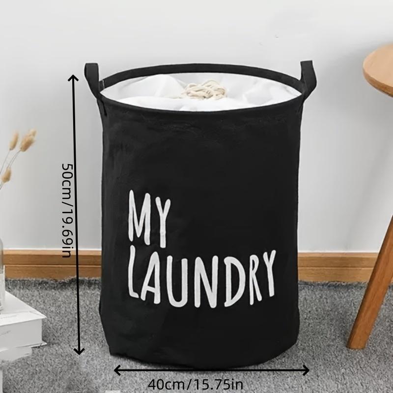 1pc/Household Laundry Basket, Large Capacity, Foldable Dirty Clothes Storage Basket, Dormitory Clothing Storage Basket