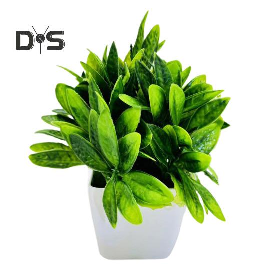 Artificial Potted Green Plants Home Office Table Centerpiece Wedding Party Plastic Faux Greenery Bonsai Indoor Outdoor Desktop Decoration