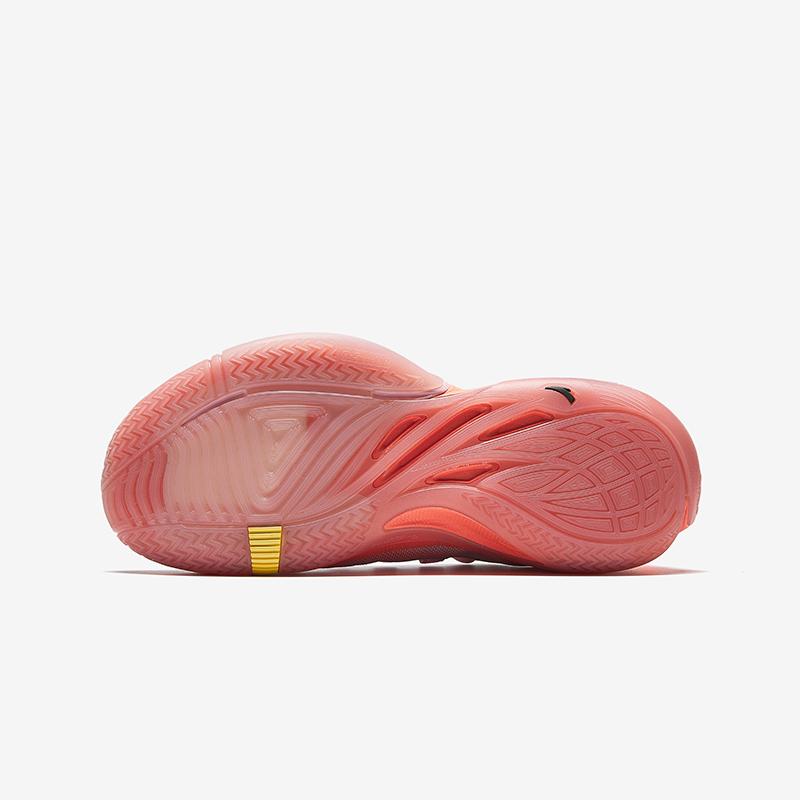 New Anta Slip Resistant And Abrasion Resistant Support Low Top Children's Basketball Shoes Pink Orange A12441103-5