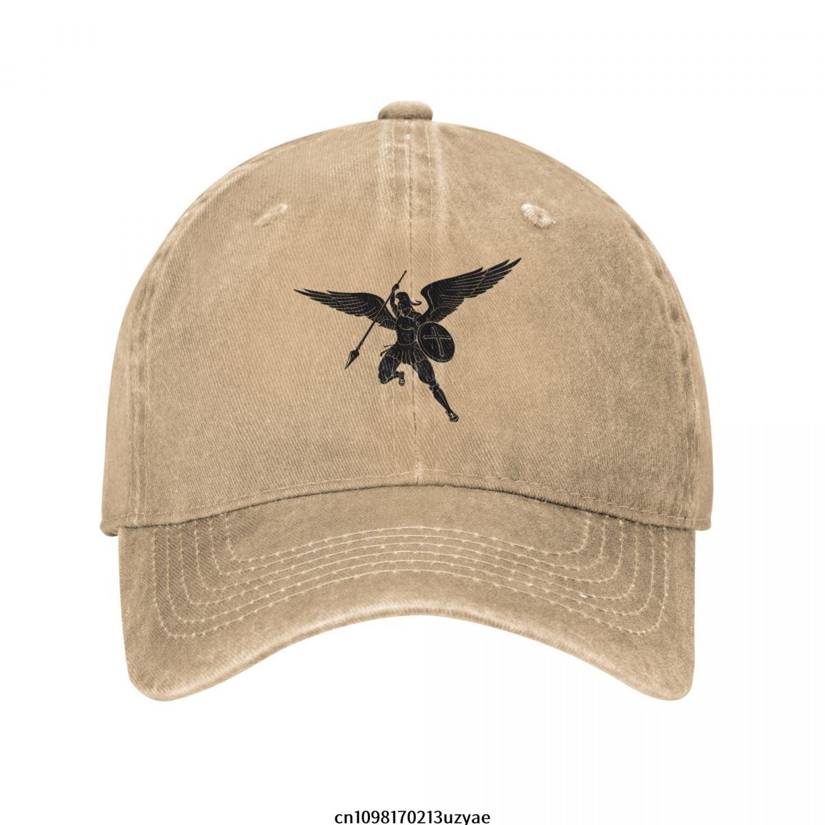 

Archangel Michael Fashion Unisex Cotton Baseball Cap Outdoor Adult Adjustable Denim Hat One Size