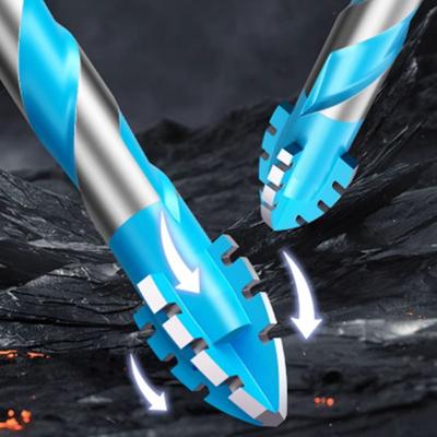 Čtyřbřitý excentrický vrták Zoubkovaný Vysoká tvrdost Sada vrtáků do betonu Šikmá hlava Vrták na dlaždice Vrtací nástroj