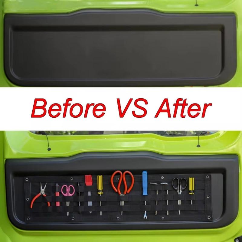 Large Capacity Space Saving Trunk Organizer Luggage Storage Bag Tailgate Organizer for Jimny JB43 JB64 JB74 Easy to Fold