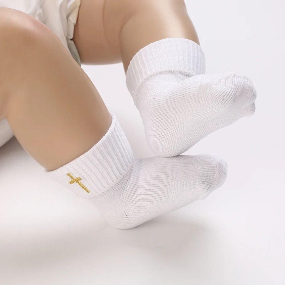 Baptism Baby Socks Cotton Photography Prop Sock New Lace Socks Infant