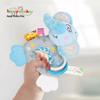 Happy Monkey Newborn Plush Teether & Hand Rattle Toy