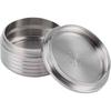 Reusable Coffee Capsules, Stainless Steel Delta Q Espresso Pods Foil Lids For Delta Q Coffee Pods Coffee Pod With Spoon Brush Fit For Q Ndiq7323