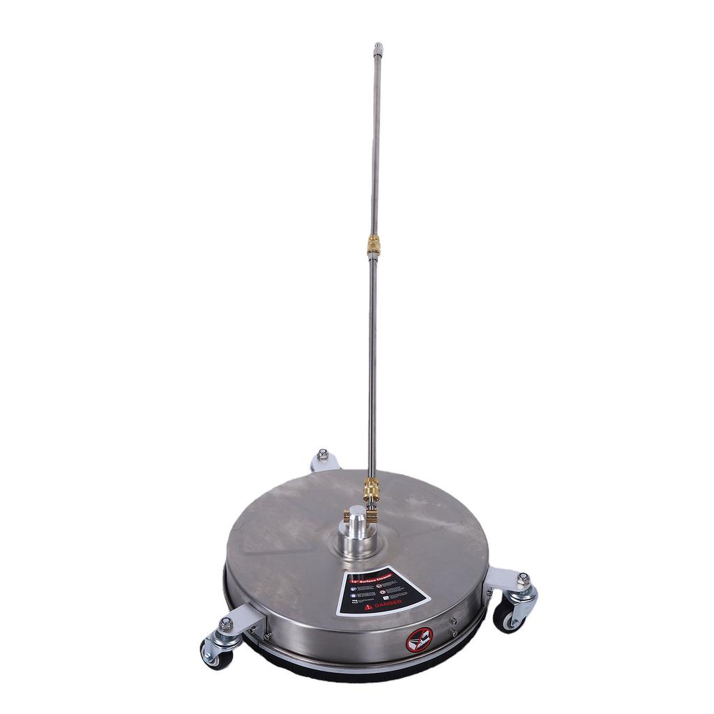 15 Inch Pressure Washer Surface Cleaner Stainless Steel Power Washer Accessory with 2 Extension Wand Quick Connect for