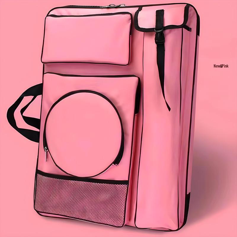 4K Multifunctional Waterproof Art Backpack - Large Zipper, Multi-Color Sketching & Drawing Board Bag