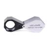 10X 21mm LED Light IlluminatedEye LoupePocket Jewellery- Magnifier- Portable Foldable Magnifying Glass with Lights Gift