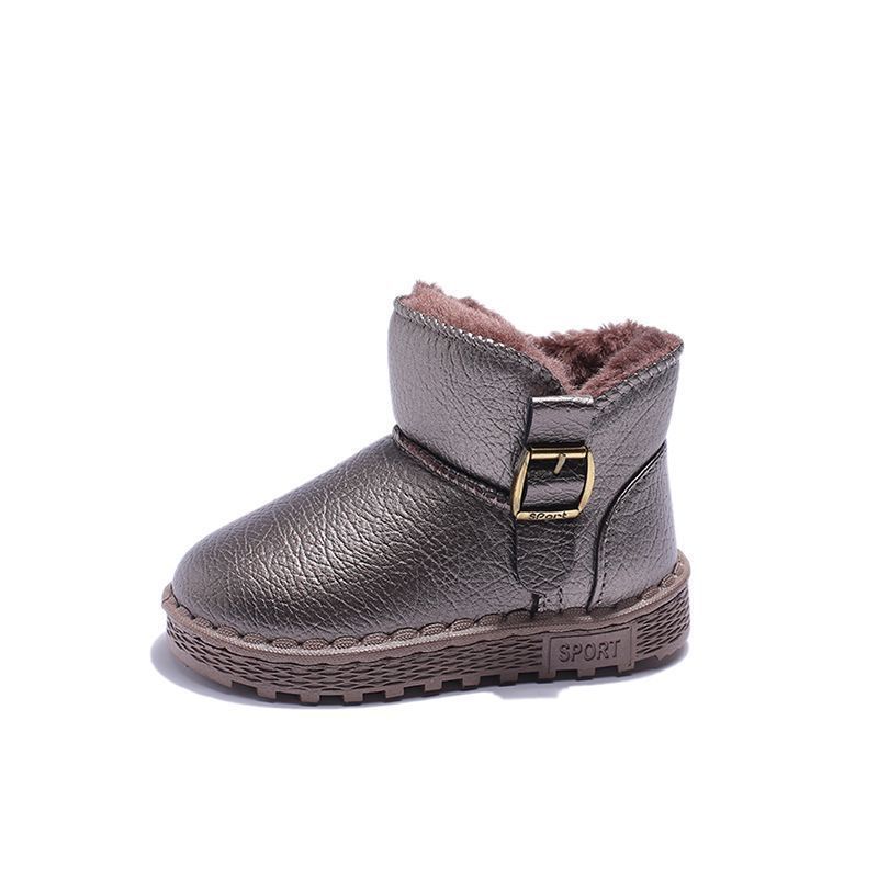 Boys and girls large cotton boots Girls non-slip children's fashion snow boots Winter new cotton boots keep warm