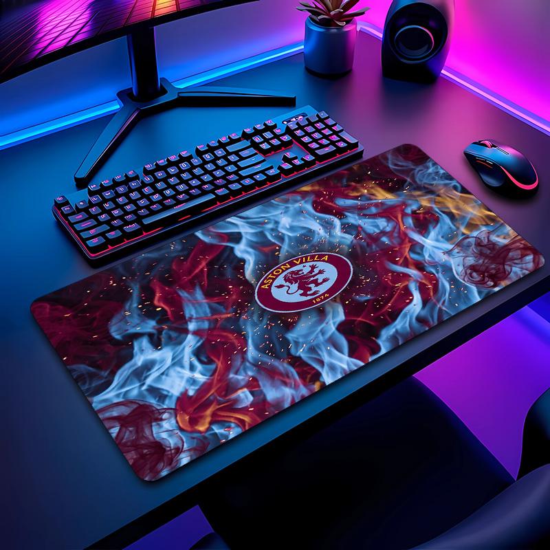 Tappetino per Mouse Stampa Calcio Aston Villa Non?Tappetino Antiscivolo in Gomma per Scrivania Impermeabile Mousepad da Gioco per Laptop Ufficio Desktop