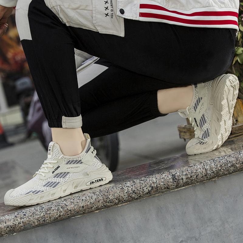 Casual Sneaker Loafers Men's Autumn Sneakers Platform Sports Shoes Ventilate Shoes for Men Non-slip Sports and Leisure Fabric