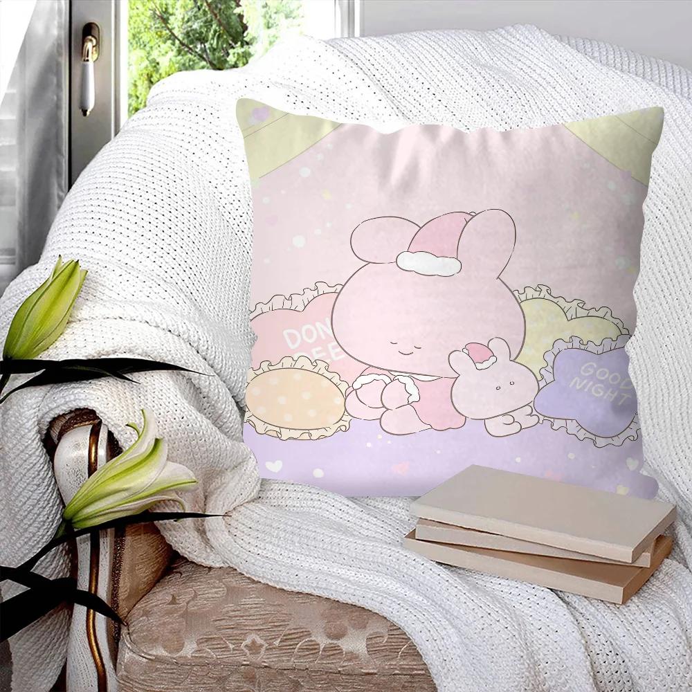 1PC Asamimichaan Asleep Asamim Pillow Case Pillow Covers Sofa Decorative Home Double-sided Printing Short Plush Cushion Cover
