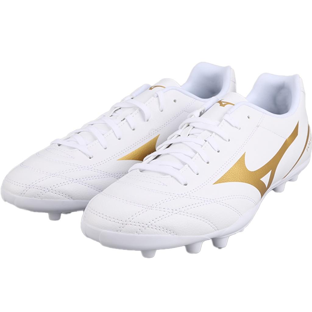 Mizuno Comfortable Versatile AG (Rubber Short Studs) Artificial Turf Non-Slip Durable Soccer Shoes Unisex Soccer Shoes White Platinum P1GA249407