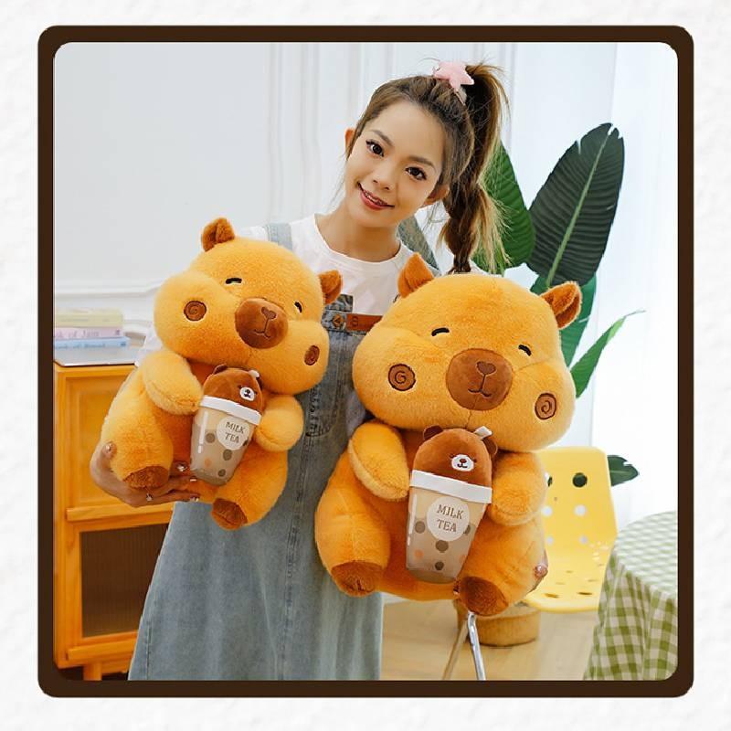 Adorable Q Version Capybara Plush Toy For Cozy Comforting Cuddle Pillow