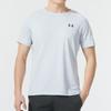Under Armour Solid RUSH Technology Running Training Quick-Dry Cool Breathable Crew Neck Sports Short Sleeve T-Shirt Men Tops White 1383700-014