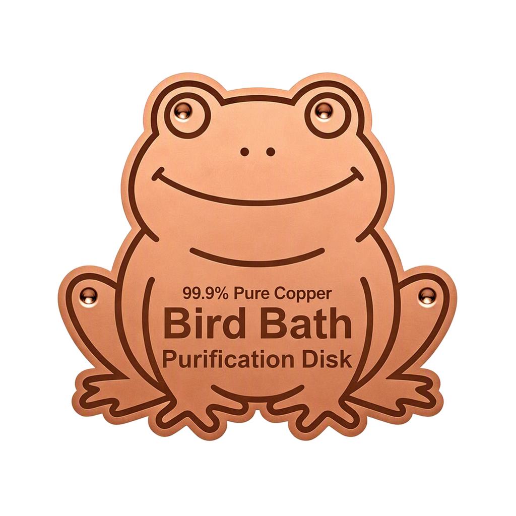 Bird Bath Purification Disc Copper Bird Bath Cleaner Disc Decorative Water Purification Disc Universal Fit for Outdoor Birdbaths