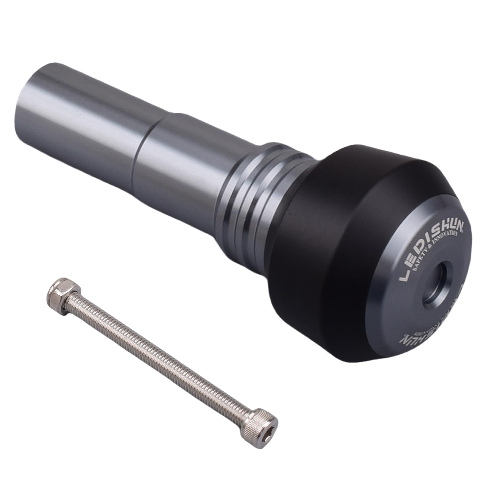 

HRuizq Exhaust Pipe Slider Muffler Slider Aluminum For Suzuki GSX250R DL250 GW250 V-Strom250 HAYABUSA GSXR1300 (Gray) сірий колір