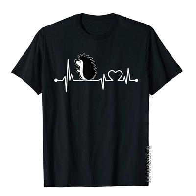 Egel Hartslag T-shirt Grappig Dier Cool Liefhebber Cadeau Normaal T-shirt Katoen Heren Top T-shirts Camisa Designer