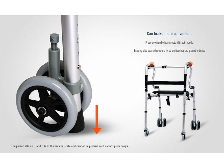 Yade Hliníková chodítka se sedátkem a masážní funkcí pro seniory a osoby se zdravotním postižením