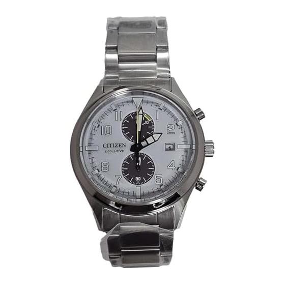 

CITIZEN Eco Drive Solar Chronograph White Men s 100m Waterproof Reimported Overseas Model CA7028-81A
