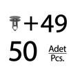 Bumper and Grille Clips 50-Pack for Renault, Dacia