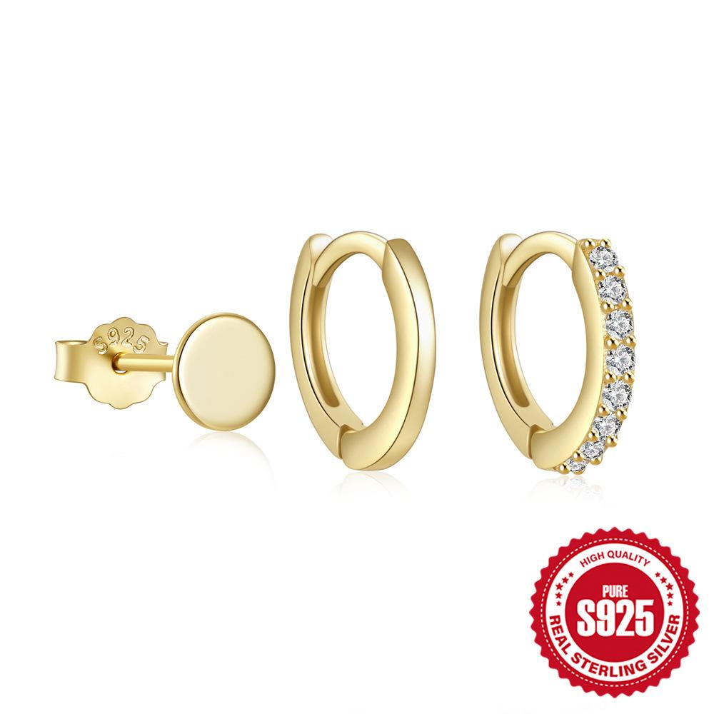 Triple Diamond Wear Earrings Earrings Earrings Set 3 Earrings Set