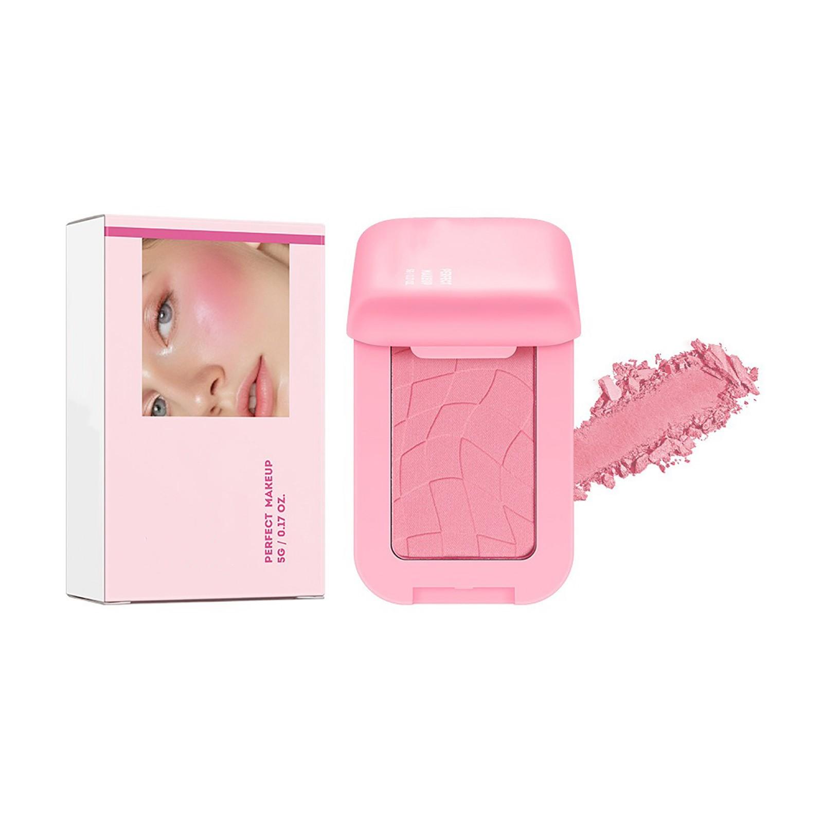 

Румяна Водостойкие и устойчивые к поту Стойкие цветные румяна Пудровые румяна One Size розовый