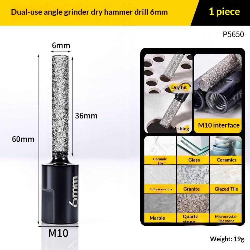 

M10 Brazed Drill Bit Advanced Vacuum Milling Cutter for Angle Grinder Stone Tile Glass Installation