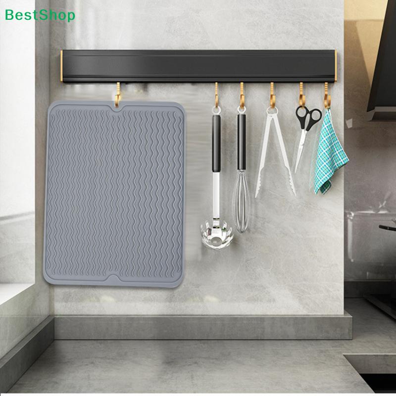 Silicone Dish Drying Mat, 40 X 30cm Dish Drying Mat, Counter Top Mat, Dish Draining Mat, Sink Mat, Large Silicone Trivet