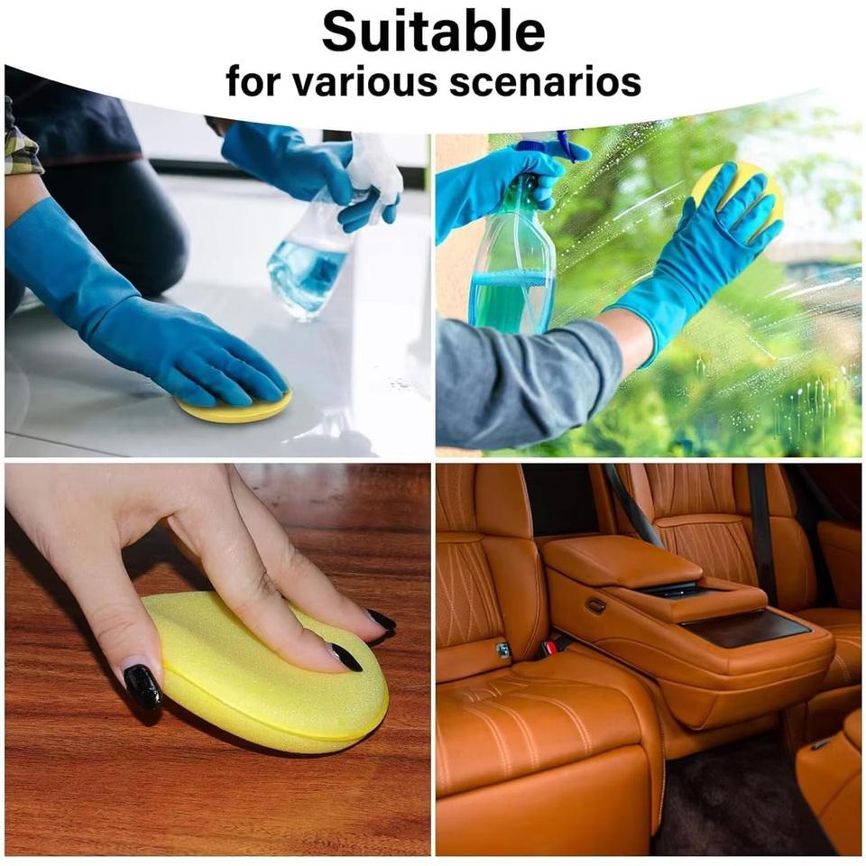 12/6PCS Polishing Sponge Wax Car Applicator Pad Foam Wax Car Polisher Cleaning Pad For Cleaning Car Waxing Sponge Auto Parts