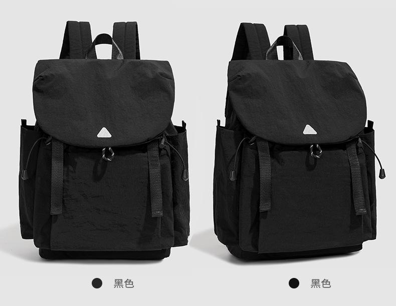 Schoolbag new high-value Mori ins fresh contrasting color splicing backpack women's lightweight travel large-capacity backpack