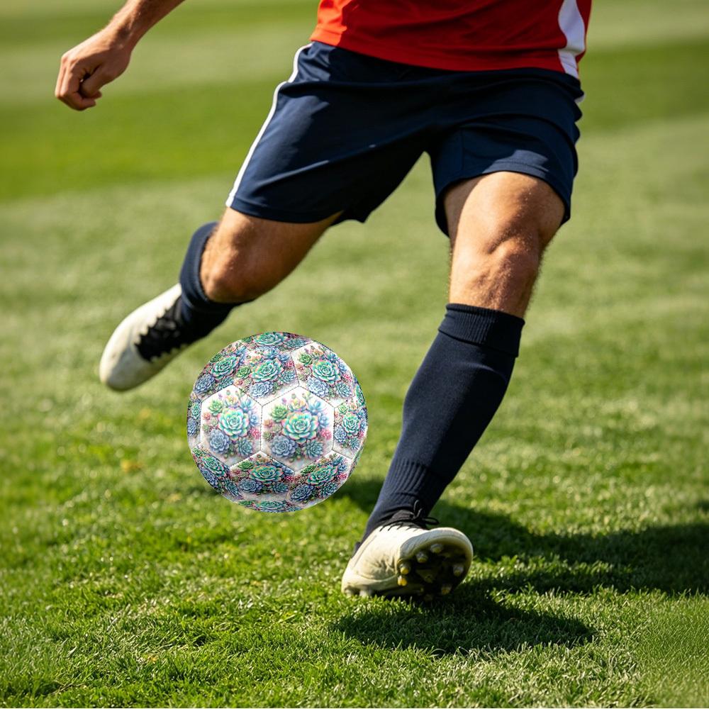 1pc Succulent Garden Size 5 Soccer Ball Professional Lightweight Durable Match Training Football Indoor &Outdoor Sports BallTraining Ball Y43
