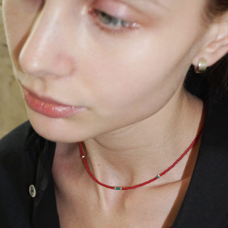 

OURPIERRE [SILVER 925] VINTAGE ROSE NECKLACE single type