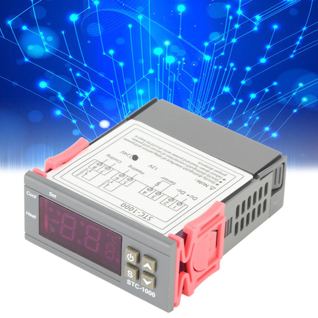 Digital Temperature Controller Digital Temperature Controller Cooling and Heating Thermostat with  Sensor ‑1000