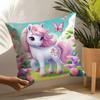 Cute Cartoon Unicorn Pillow Case Linen Cushion Covers For Decorative Sofa Home Pillows Case Car Chair Pillows Cases