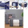 Spacious Underbed Clothes Storage Bag With Sturdy Zipper For Quilts And Blankets