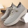 Men Running Walking Knit Shoe Casual Sneakers Breathable Sports Running Athletic Gym Lightweight Outdoor Comfortable Male Shoes