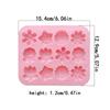 2pcs 12 consecutive 6 small flower 736 silicone mold jelly pudding cake baking chocolate ice baking mold
