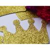 Crown Confetti 12pcs 4.7 inches Centerpieces for Baby Shower Decorations Birthday Party Supplies 1st Birthday Table Decor (Gold Glitter)