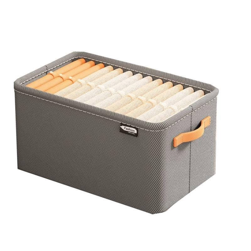 Modern Minimalist Fabric Storage Bin With Foldable Design For Clothing And Toy Organization