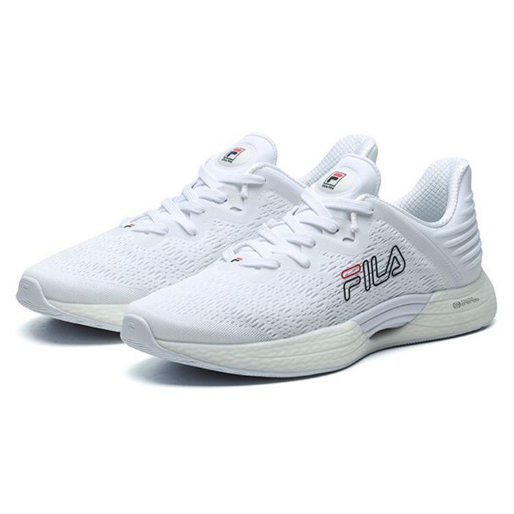 FILA Heritage-FHT Comfortable Fabric Low-Top Marathon Running Shoes Women sneaker White A12W122104FWT