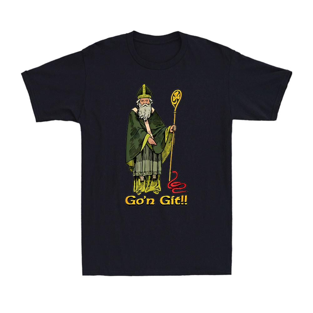 Go n git Funny St Patrick s Day Green Lucky Shamrock Clover Party Men s T-Shirt XL