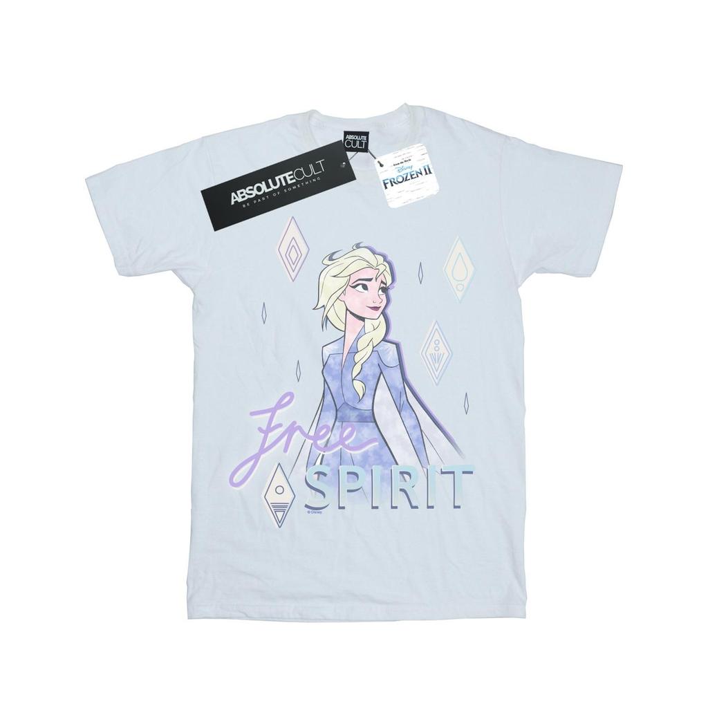 Disney Girls Frozen 2 Elsa Free Spirit Cotton T-Shirt