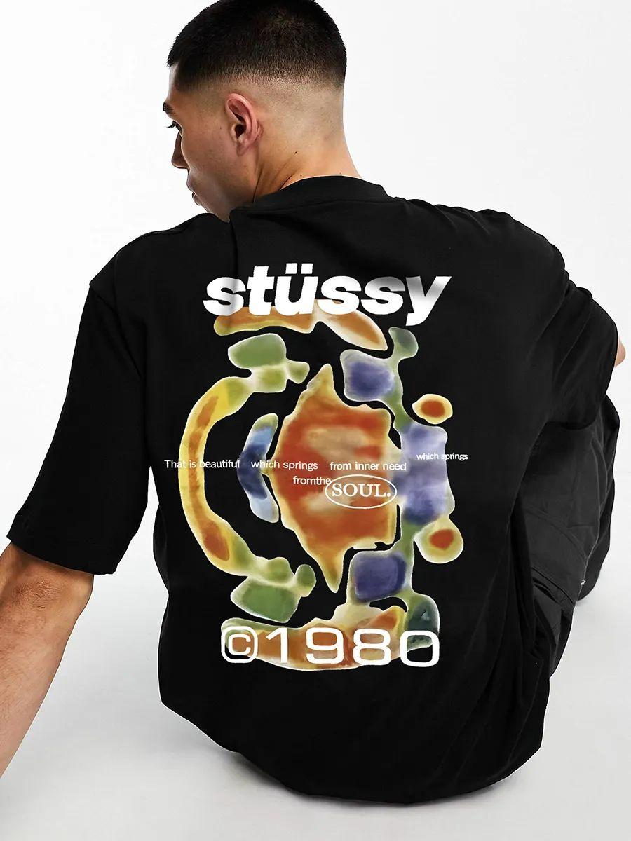 Свободная футболка Stussy 2XL