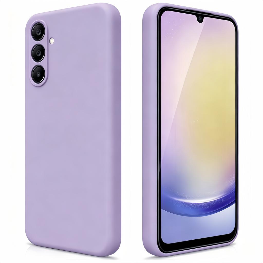Noble Fashion Solid Colour Shockproof Protective Liquid Silicone Phone Case For Samsung Galaxy A25