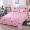 Bed Sheet and Pillowcase Sanded Skin-friendly Dormitory Bed Sheet Bedding Four Seasons Universal Bed Sheet