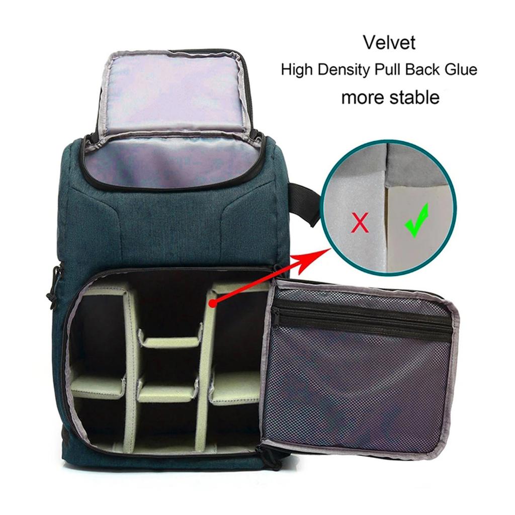 Outdoor Portable Camera Bag Waterproof Travel DSLR Camera Backpack Large Capacity Photo Backpack for Digital Camera