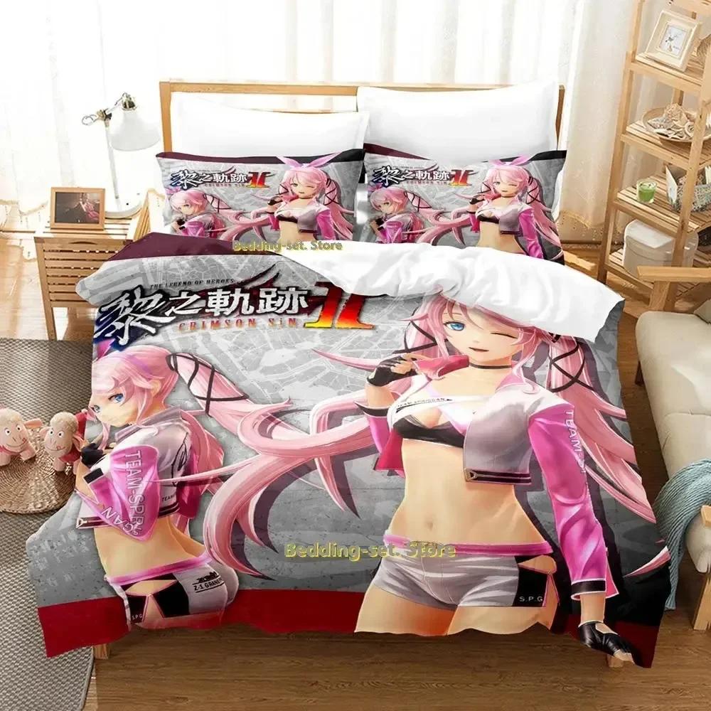 2023 The Legend Of Heroes Kuro No Kiseki 2 Bedding Set Single Twin Full Queen King Size Bed Set Teenager Bedroom Duvetcover Sets