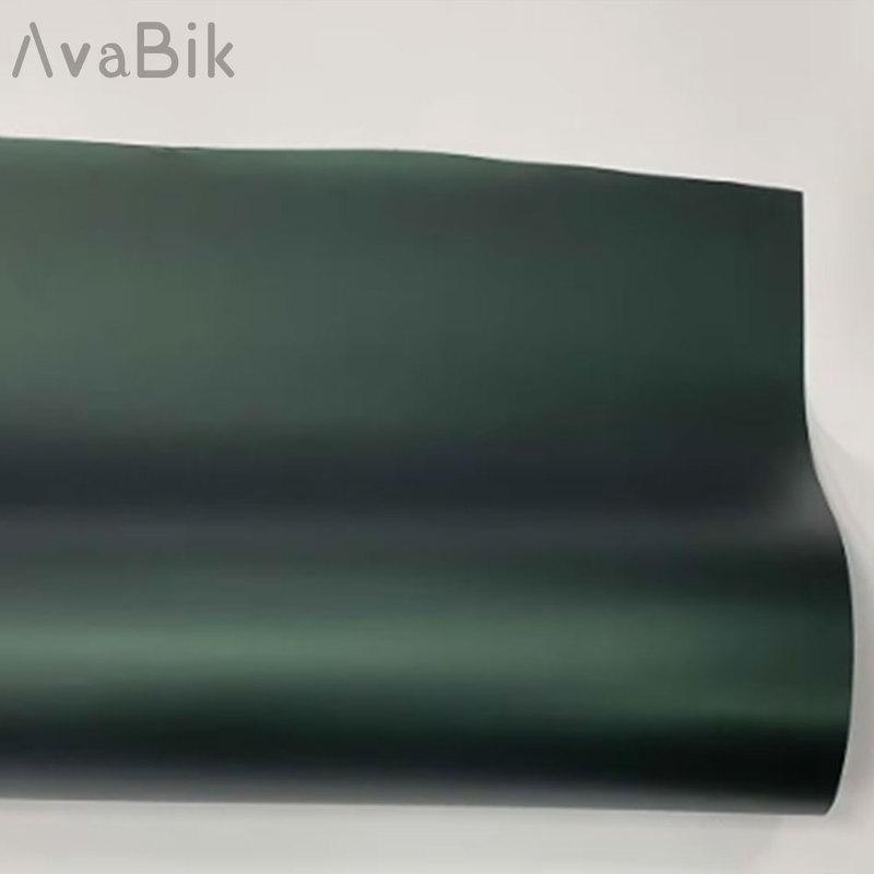 20/50cm x152cm Quality PET Super Matt dark green Car Vinyl Wrap Chameleon Sticker With Bubble Free DIY Car Interior Console Film